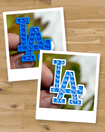 Autism Awareness Puzzled LA Logo
