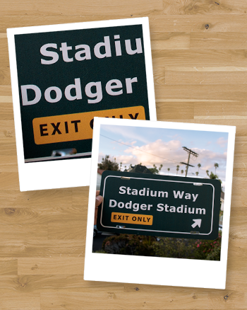 Stadium Way Exit Aluminum Sign